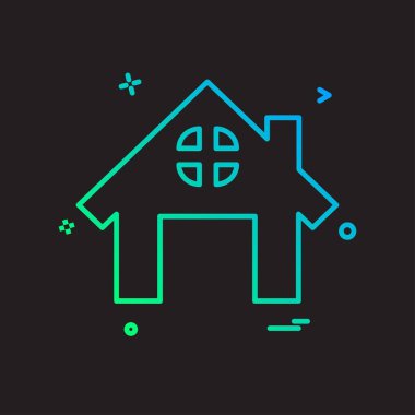 Ev simge tasarlamak vektör