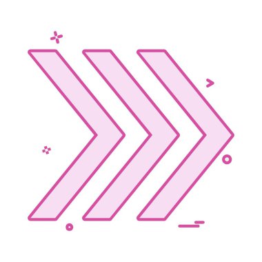 Sağ ok simge tasarlamak vektör