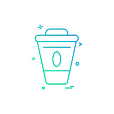 Gıda simgesi tasarım vektörü