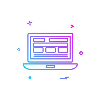 Web sitesi düzenleme simgesi tasarım vektörü