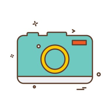 Kamera simgesi tasarım vektörü