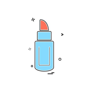 Kozmetik simgesi tasarım vektörü