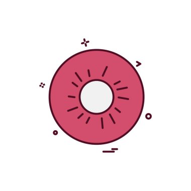 Meyve simgesi tasarım vektörü