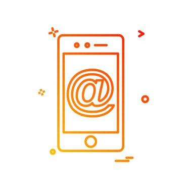 Akıllı telefon simge tasarlamak vektör 