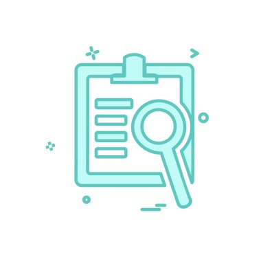 Belge simgesi tasarım vektörü