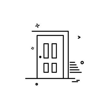 Kapı simge tasarlamak vektör 
