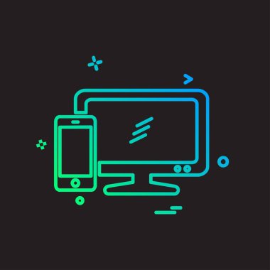 TV simgesi tasarım vektörü