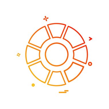 Hedef simge tasarım vektörü