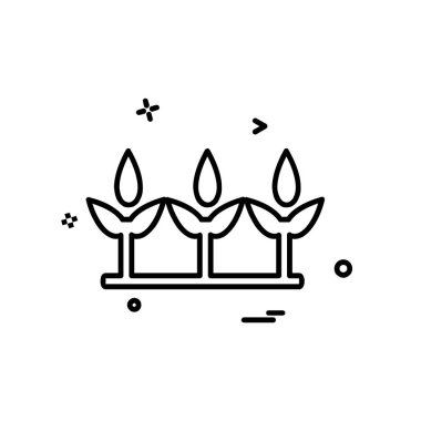 Çiçekler simge tasarlamak vektör