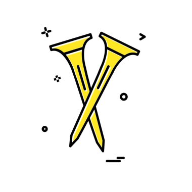 Golf simge tasarlamak vektör