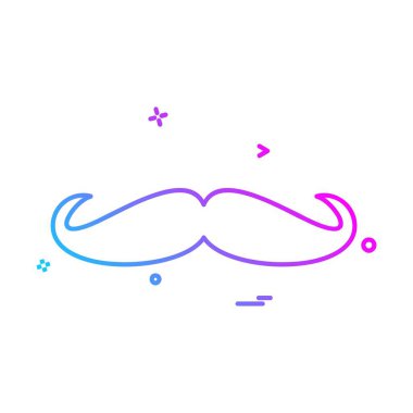 Bıyık simge tasarlamak vektör