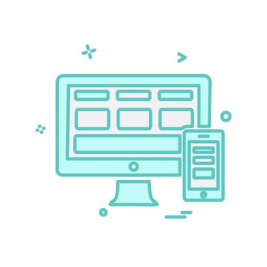 Bilgisayar simgesi tasarım vektörü