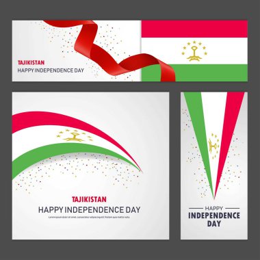Tacikistan bağımsızlık günün kutlu olsun afiş ve arka plan belirleme