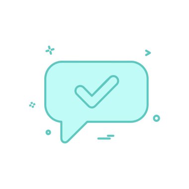 İleti simgesi tasarım vektörü