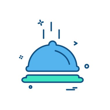 Gıda simgesi tasarım vektörü