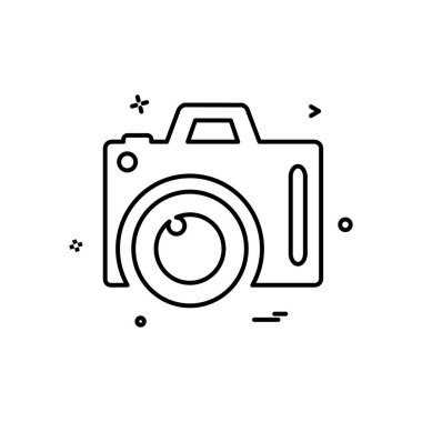 Kamera simgesi tasarım vektörü