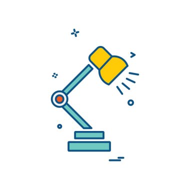 Masa lambası simge tasarlamak vektör 