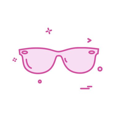 Gözlük simge tasarlamak vektör