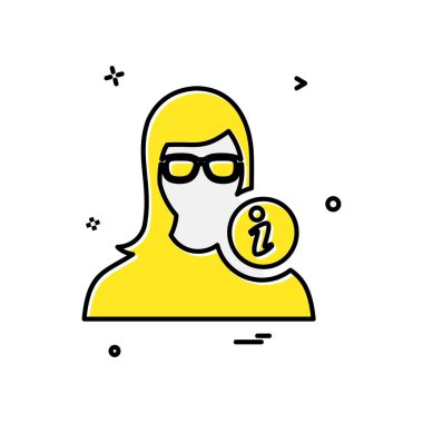 Kadın simge tasarlamak vektör