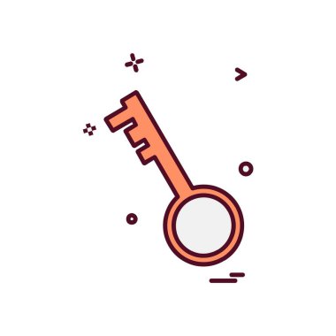 Anahtar simge tasarlamak vektör