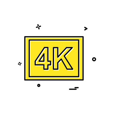 Görüntü kalitesi simge tasarım vektörü