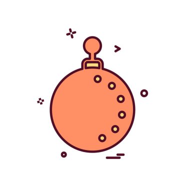 Noel top simge tasarlamak vektör