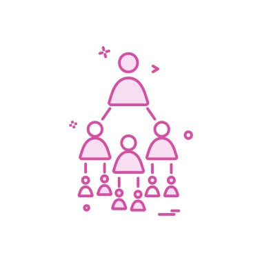 Ağ simgesi tasarım vektörü