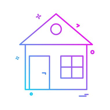 Ev simgesi tasarım vektörü