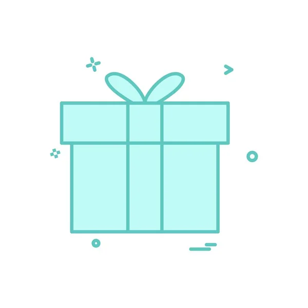 Gift Box Icon Vector Design — Stock Vector