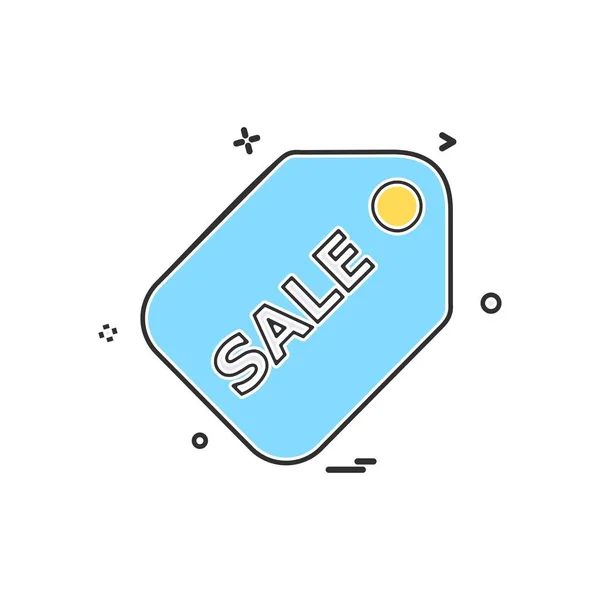 Sale Tag Icon Design Vector Illustration — Stock Vector