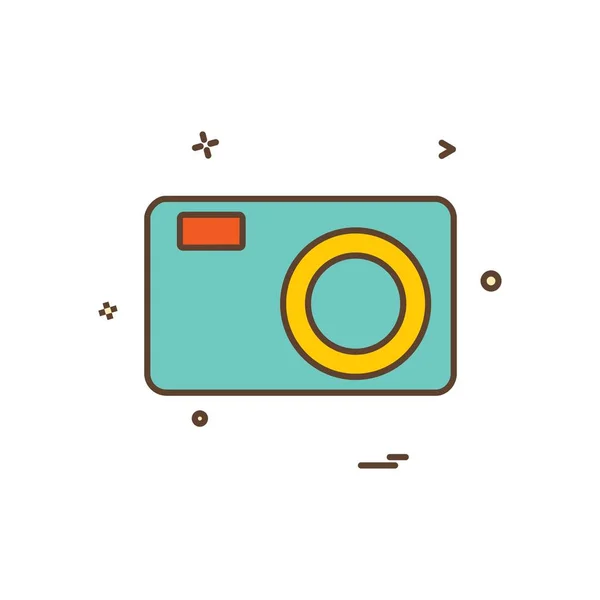 Camera Icon Design Vector — Stock Vector