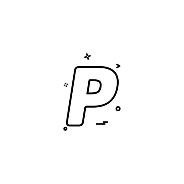 Paypal Icon Design Vector — Stock Vector