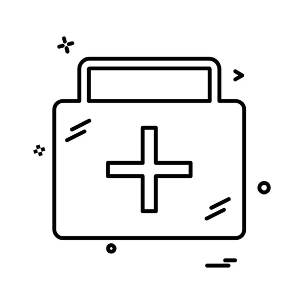 Diseño Icono Médico Ilustración Vectores Colores — Vector de stock