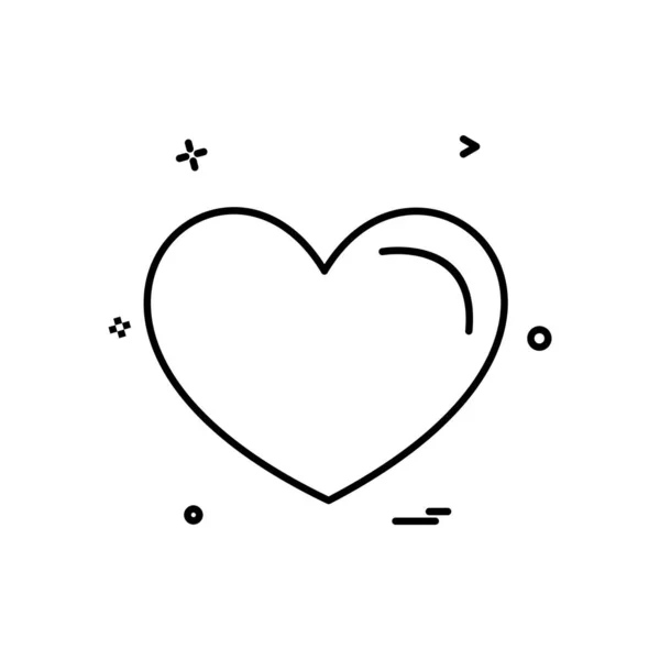 Hart Pictogram Ontwerp Vectorillustratie Voor Valentijn — Stockvector