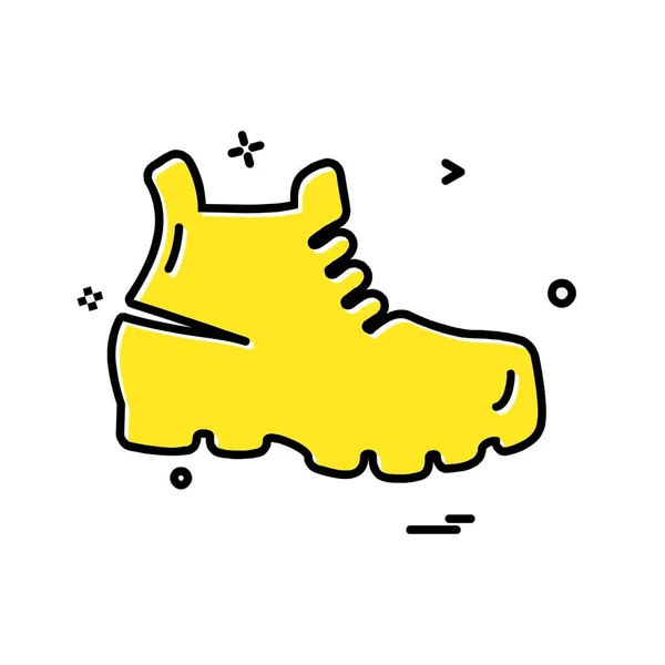 靴のアイコン デザインのベクトル — ストックベクタ