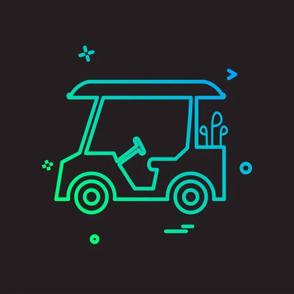 Golf Ikone Design Vektor Illustration — Stockvektor