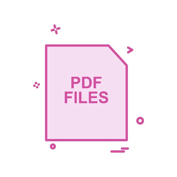 File Icon Design Vector — Stock Vector