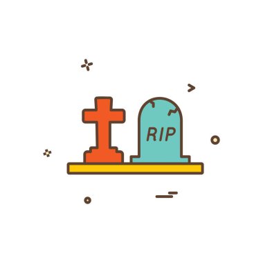 Cadılar Bayramı simgesi tasarım vektörü