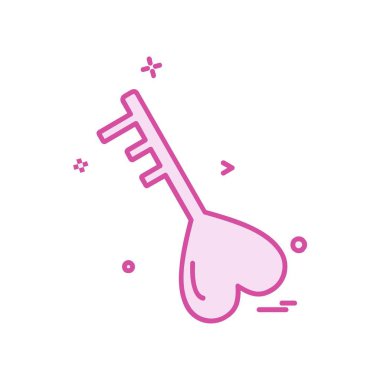 Aşk simge tasarlamak vektör