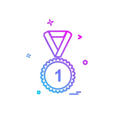 madalya simge tasarlamak vektör 