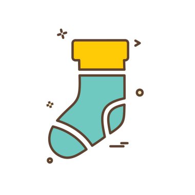 Çorap simge tasarlamak vektör 