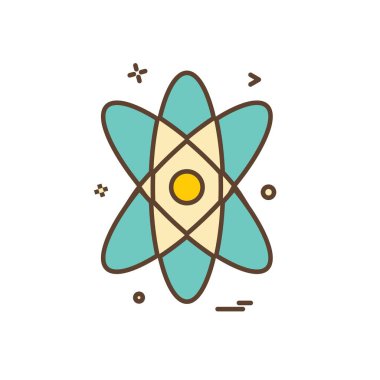 Nükleer simge tasarlamak vektör 