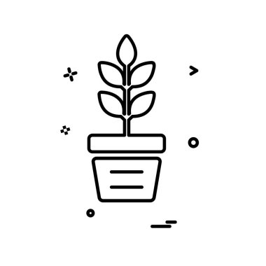 Bitki simge tasarlamak vektör