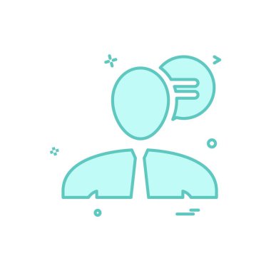 Sohbet simgesi tasarım vektörü