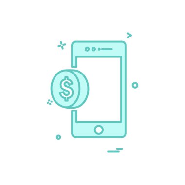 Dolar simgesi tasarım vektörü