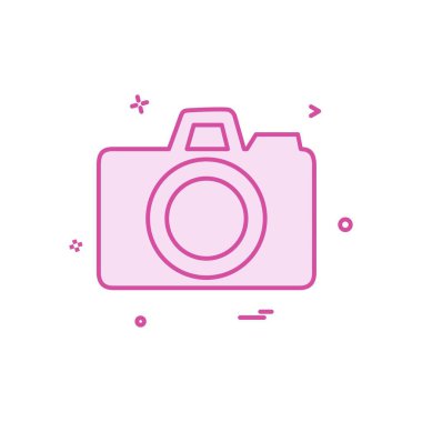 Kamera simgesi tasarım vektörü