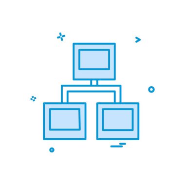 Ağ simgesi tasarım vektörü