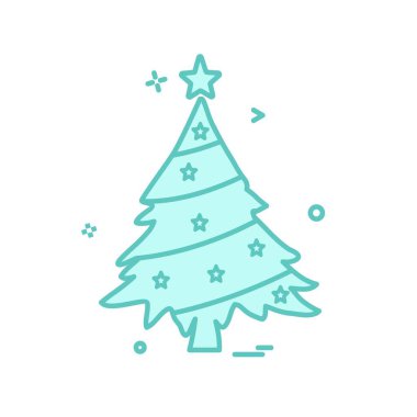 Noel ağacı simge tasarlamak vektör