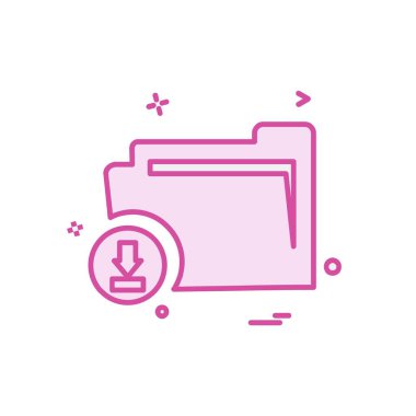 Klasör simge tasarlamak vektör