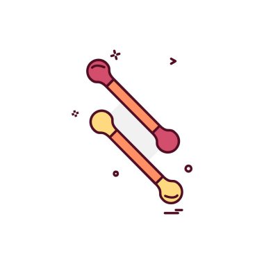 Makyaj simgesi tasarım vektörü